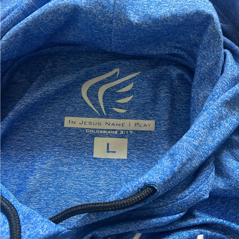Active Faith Blue Sleeveless Hoodie NWOT - Picture 4 of 6